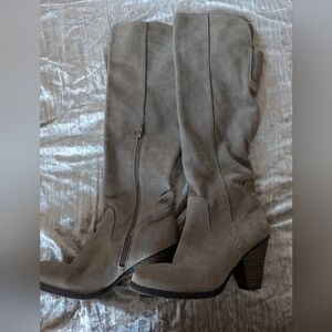 MIA Aubrey Taupe Surde Over The Knee Boots 8.5